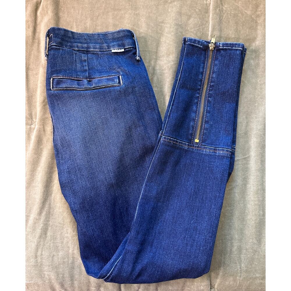 MOTHER Zip Welt Muse Eye Candy Skinny Jeans 26